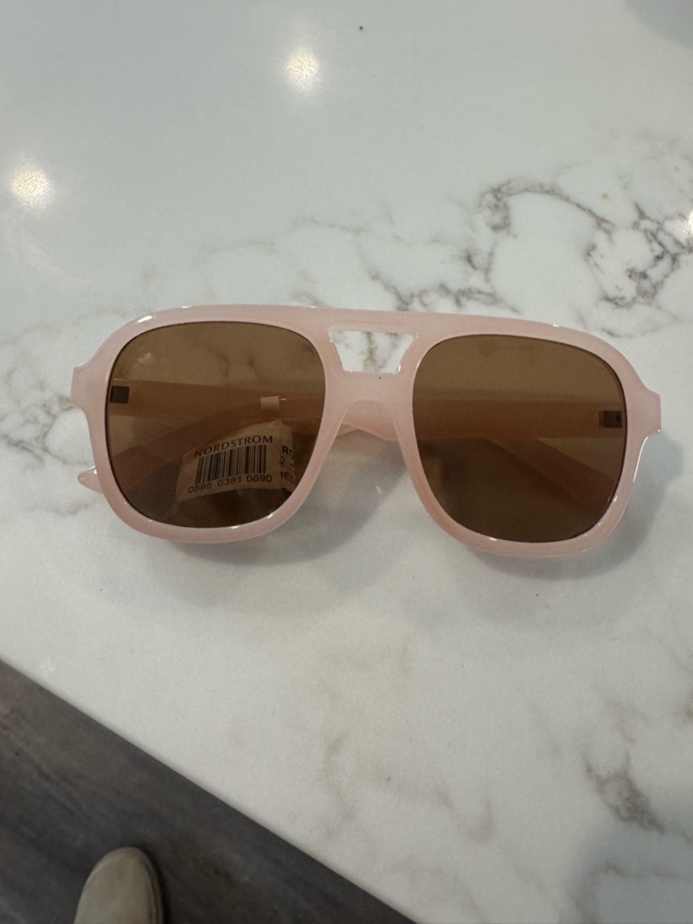 Aire blush-brown Sunglasses with Brown Lenses